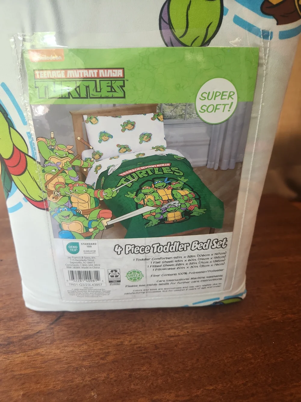 Green Toddler Sheet Set - 4 Piece